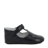 Navy Leather T-Bar Shoe Newborn shoes