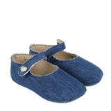 Newborn ballerina baby in Denim