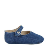 Newborn ballerina baby in Denim