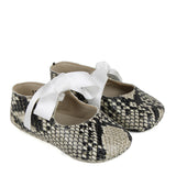 Newborn Ballerina in Reptile Effects Leather