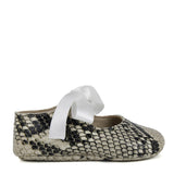 Newborn Ballerina in Reptile Effects Leather