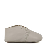 White Leather Derby Newborn shoes