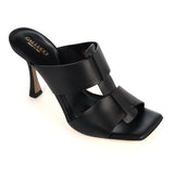 Mule in Black Calfskin Leather