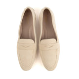 Penny Loafer in Beige Suede Leather