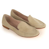 Loafer in Beige Suede Leather