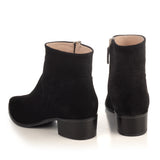 Ankle Boots in Black Suede Leather