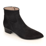 Ankle Boots in Black Suede Leather
