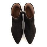 Ankle Boots in Black Suede Leather