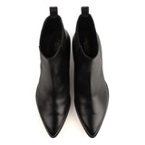 Ankle Boots in Black Calfskin Leather