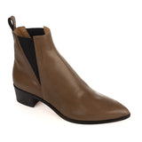Ankle Boots in Tan Calfskin Leather