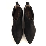 Ankle Boots in Black Suede Leather
