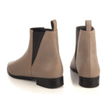Ankle Boots in Taupe Calfskin Leather