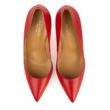 Stiletto Pumps in Red Calfskin Leather