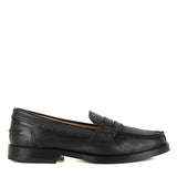 Penny Loafer in Black Calfskin Leather