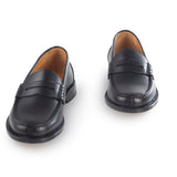Loafers in Black Polished Leather