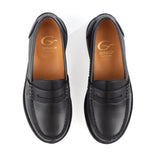 Loafers in Black Polished Leather
