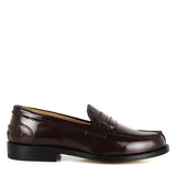 Loafers in Bordeaux Polished Leather