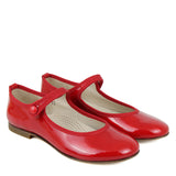 Ballerinas Shoes in Red Patent Leather