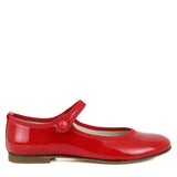 Ballerinas Shoes in Red Patent Leather