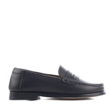 Penny Loafers in Black Calfskin Leather
