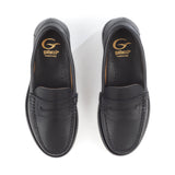 Penny Loafers in Black Calfskin Leather