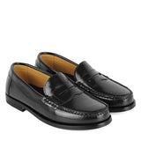 Loafers in Black Polished Calfskin Leather