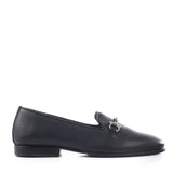 Slippers in Black Elk Leather