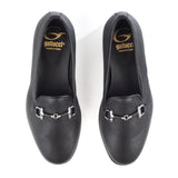 Slippers in Black Elk Leather
