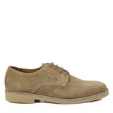 Derby in Beige Suede Leather
