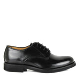 Derby lace-up in black calfskin leather