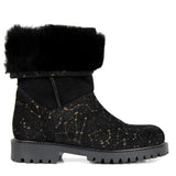 Ankle boots in black suede