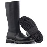Boots in black elk effect leather
