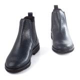 Chelsea boots in blue elk leather