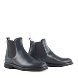 Chelsea boots in blue elk leather