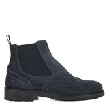 Chelsea Boots in Blue Suede Leather