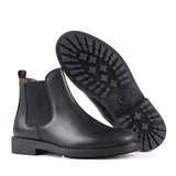 Chelsea Boot in Black Calfskin Leather