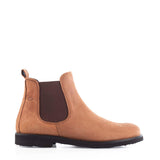 Chelsea boots in brown suede leather