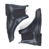 Chelsea boots in blue elk leather