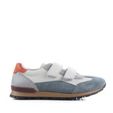 Multicolor Sneakers in Calfskin and Suede Leather