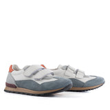 Multicolor Sneakers in Calfskin and Suede Leather