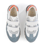 Multicolor Sneakers in Calfskin and Suede Leather