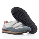 Multicolor Sneakers in Calfskin and Suede Leather