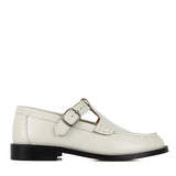 Moccasins in White Calfskin Leather