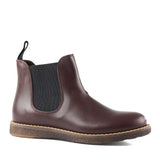 Chelsea boots in bordeaux calfskin leather