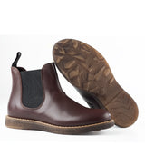 Chelsea boots in bordeaux calfskin leather