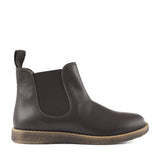 Chelsea boots in brown calfskin leather and light sole