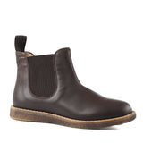 Chelsea boots in brown calfskin leather and light sole