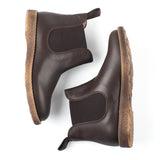 Chelsea boots in brown calfskin leather and light sole