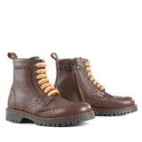 Boots in Brown Buffalo Leather