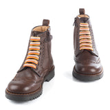 Boots in Brown Buffalo Leather